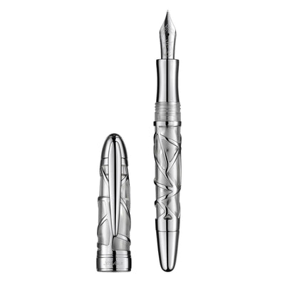 Laban Skeleton Fountain Pen - Silver 2