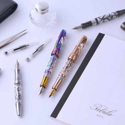 Laban Skeleton Fountain Pen - Silver 3