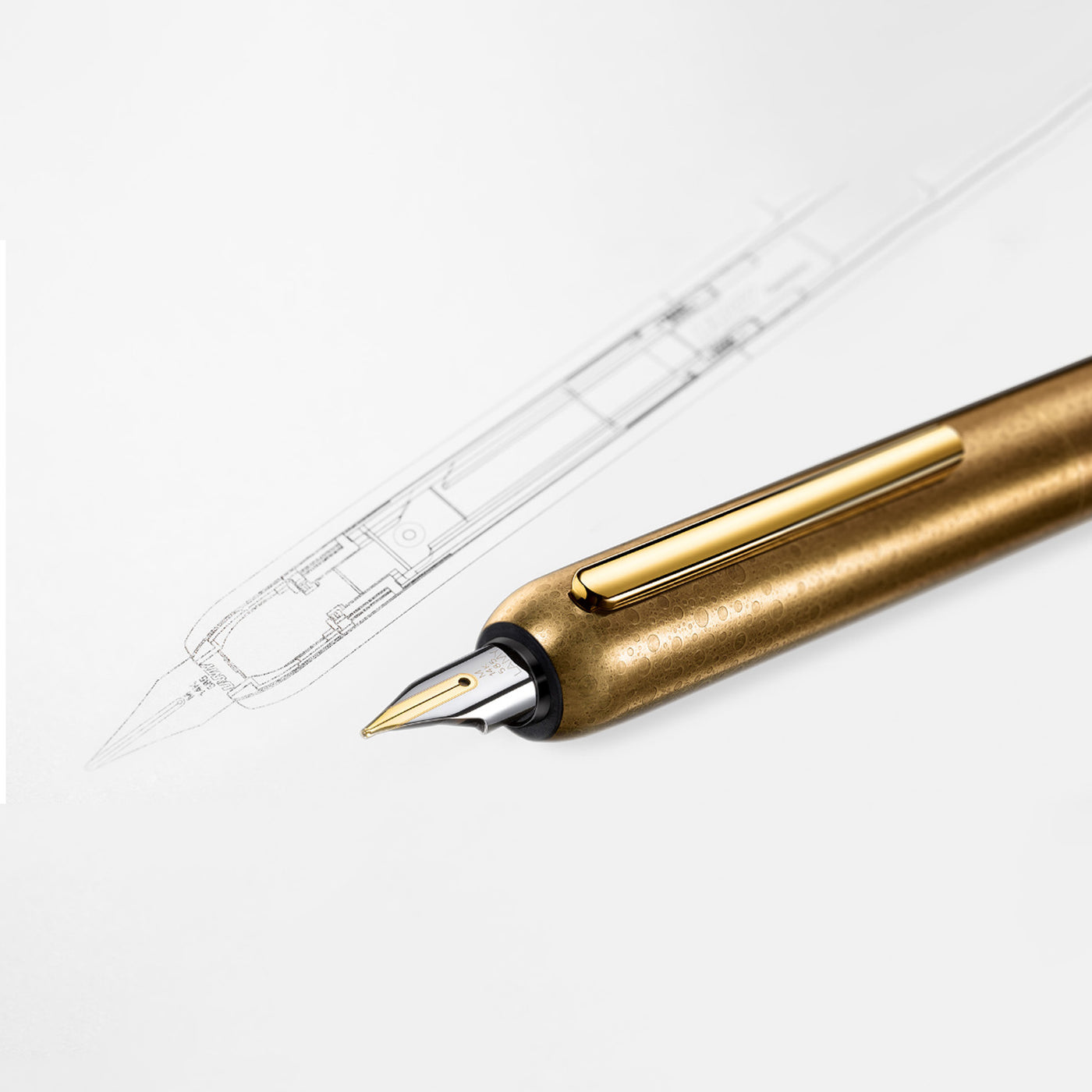 Lamy Dialog Urushi Limited Edition Fountain Pen - Ray Gold 3