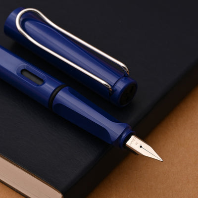 Lamy Gift Set - Safari Blue Fountain Pen with myPaperclip A5 Blue Notebook 2