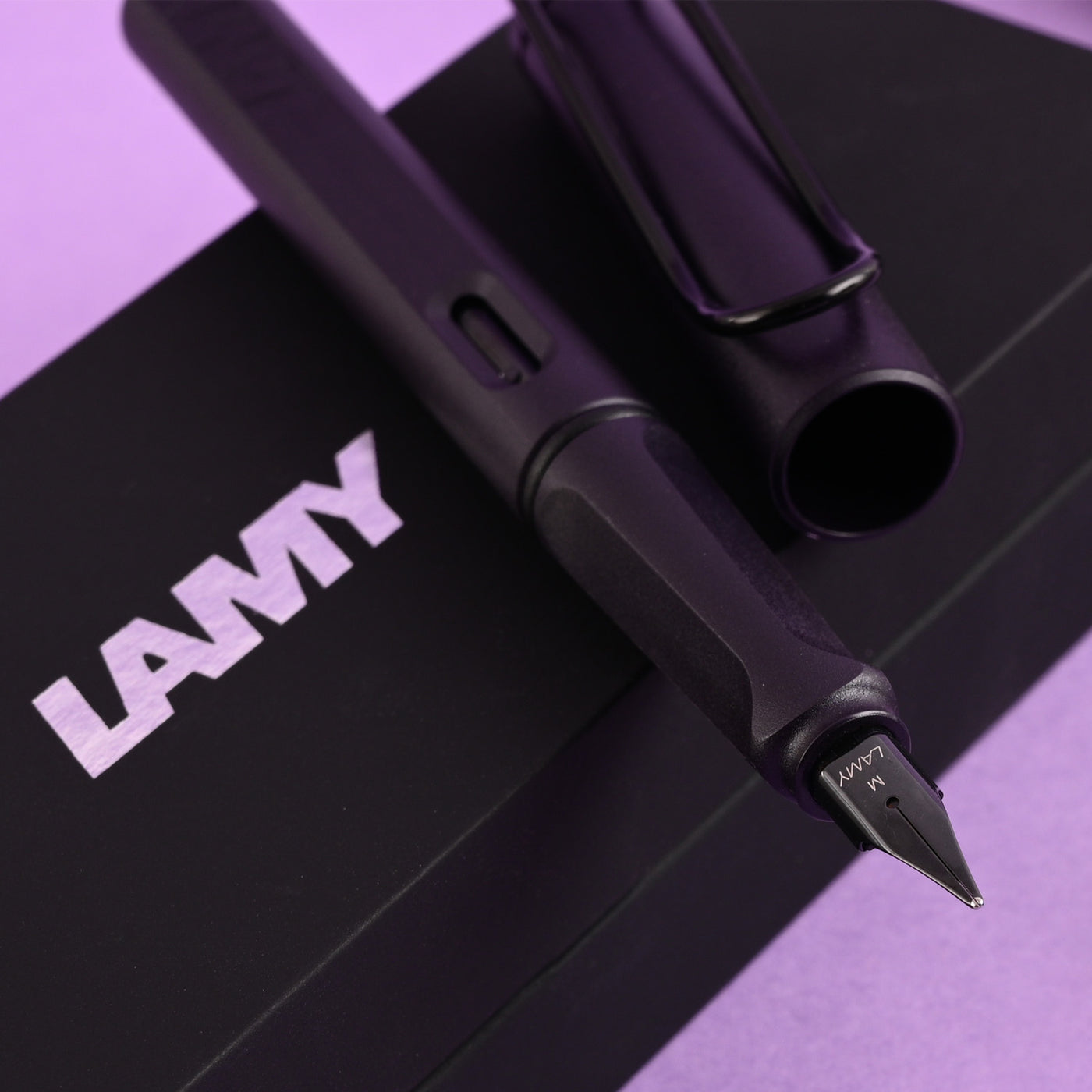 Lamy Safari Fountain Pen - Steel Black 8