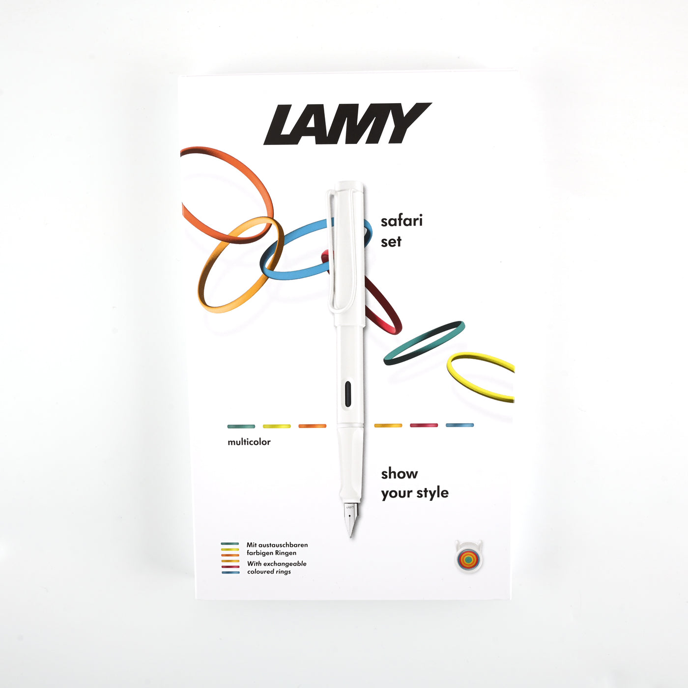 Lamy Safari Fountain Pen Multi Ring Set - All White (Special Edition) 9