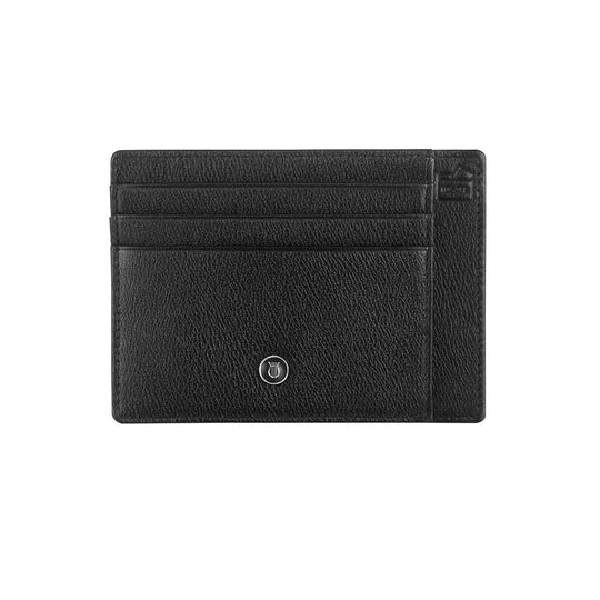 Lapis Bard Belgravia 6cc Credit Card Holder - Black