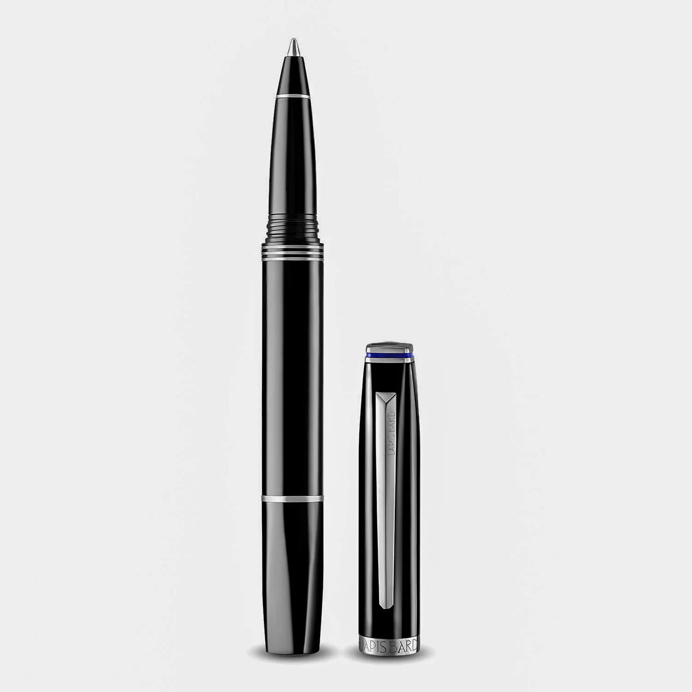 Lapis Bard Contemporary Roller Ball Pen - Black CT 3