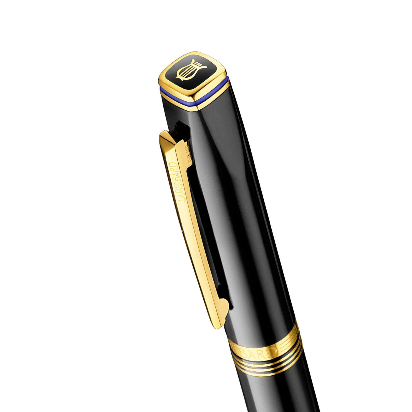 Lapis Bard Contemporary Roller Ball Pen - Black GT 3