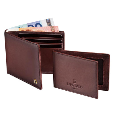 Lapis Bard Ducorium Bifold Evening 6cc Wallet with Additional Sleeve - Bordeaux