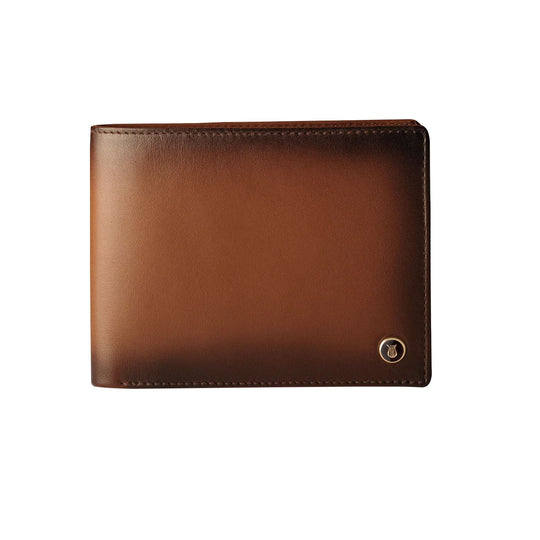 Lapis Bard Ducorium Bifold Evening 6cc Wallet with Additional Sleeve - Cognac