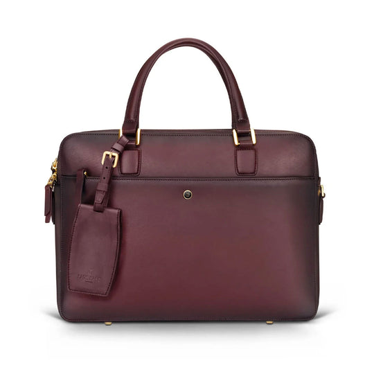 Lapis Bard Ducorium Chester 14inch Slim Laptop Business Bag - Bordeaux