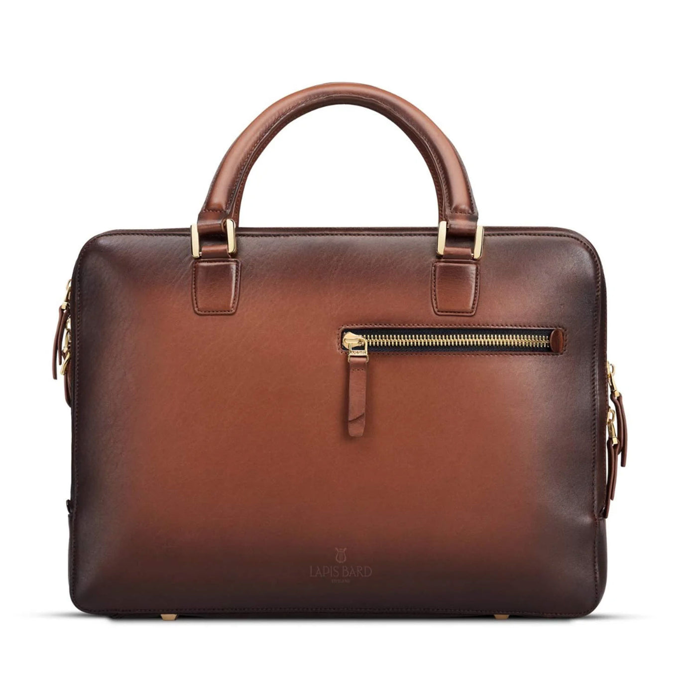 Lapis Bard Ducorium Chester Laptop Business Bag, Cognac - 14" Slim