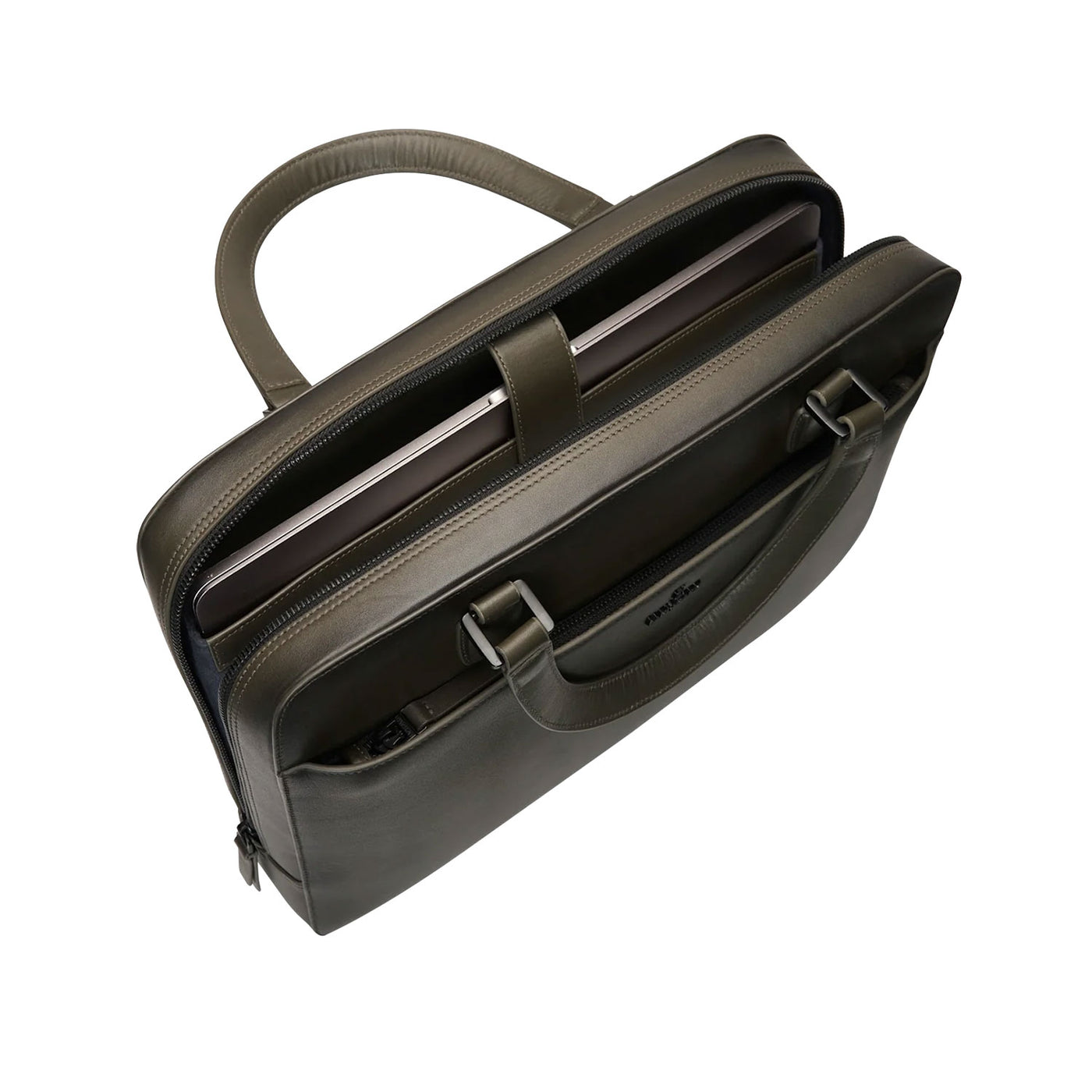 Lapis Bard Ducorium Spencer 14inch Slim Laptop Briefcase - Olive 2