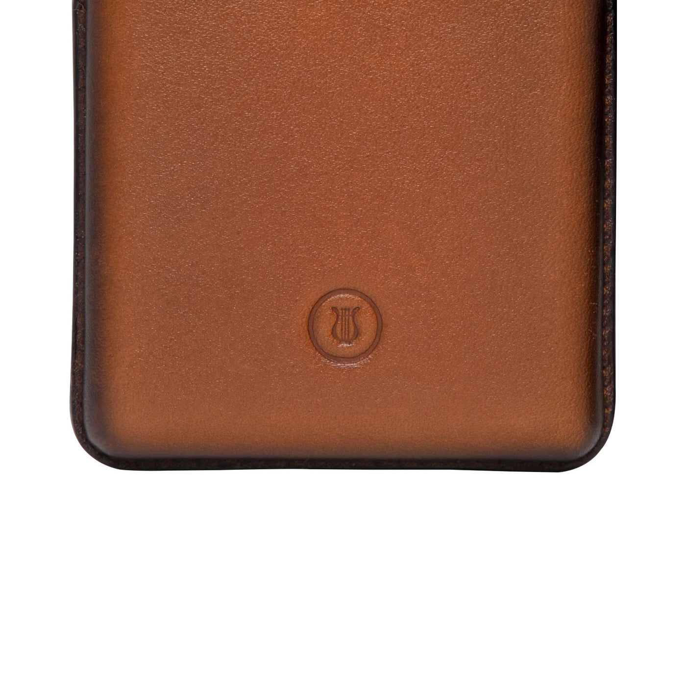 Lapis Bard Ducorium Moulded Card Case - Cognac 10