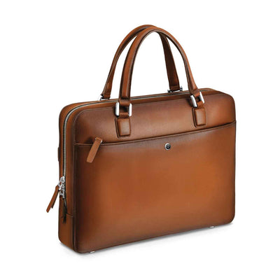 Lapis Bard Ducorium Spencer Laptop Business Bag Cognac - 14" Slim 1