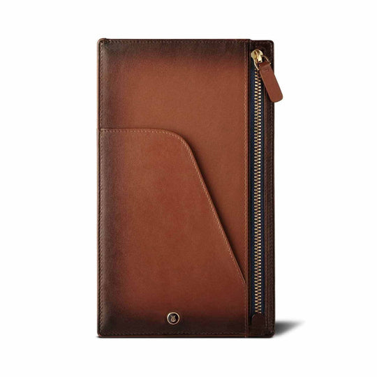 Lapis Bard Ducorium Travel Wallet - Cognac