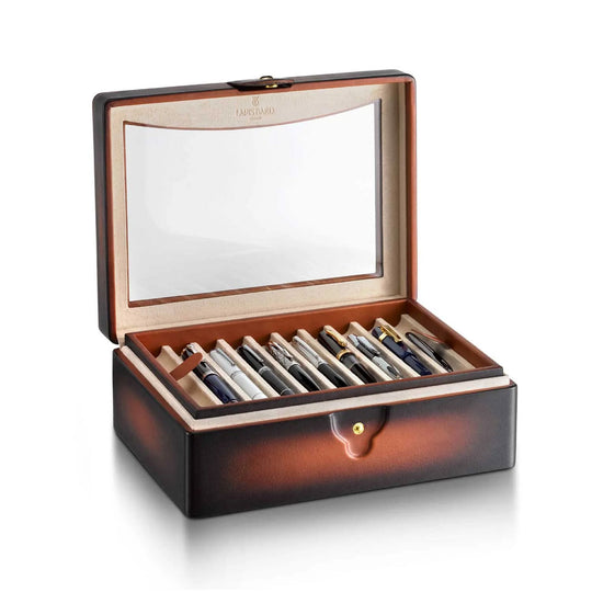 Lapis Bard Hemingway 20 Pen Chest - Cognac