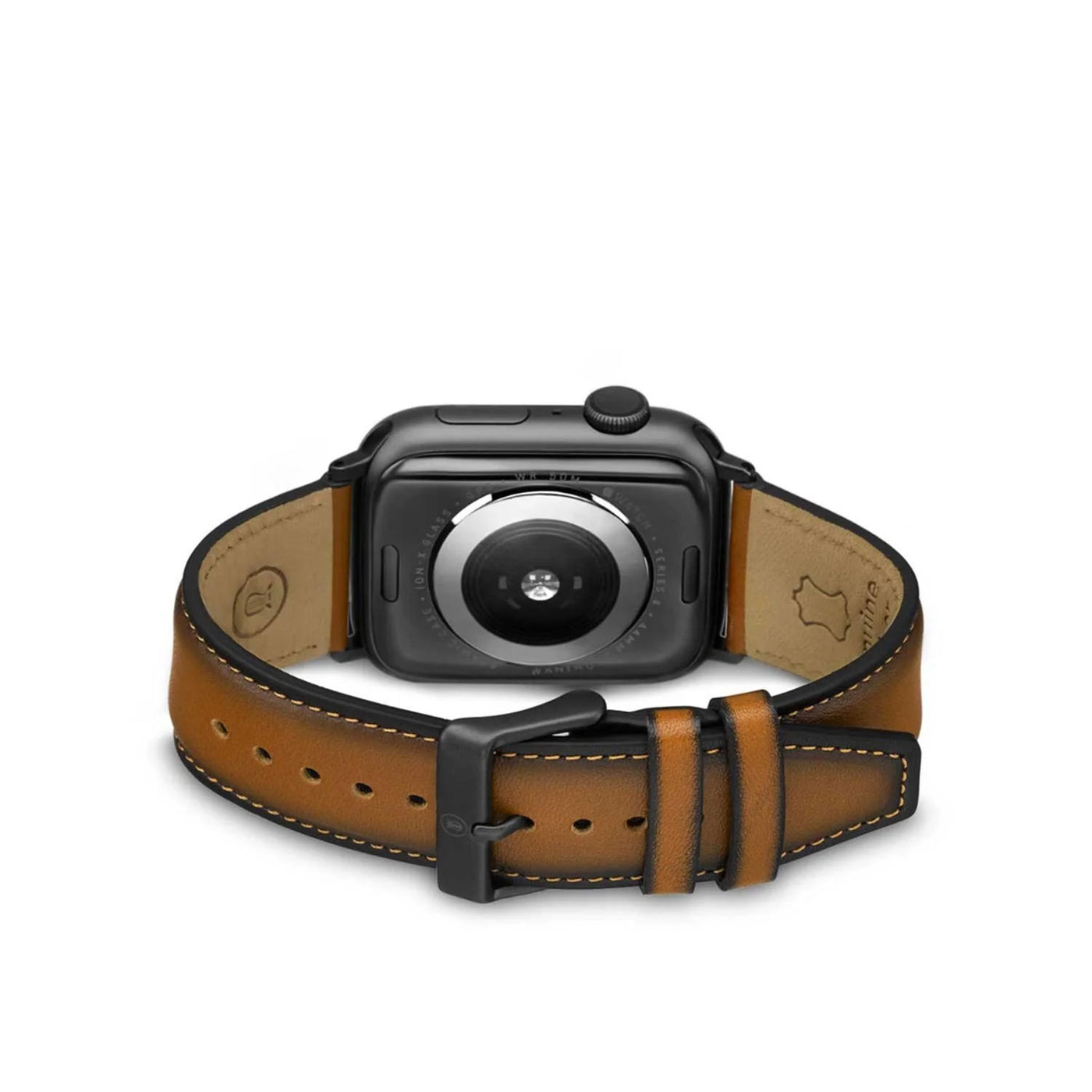 Lapis Bard Leather Apple Watch Strap Brown 5