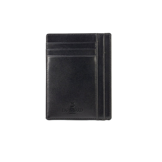 Lapis Bard Mayfair 6cc Credit Card Holder - Black