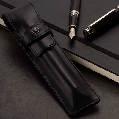 Lapis Bard Mayfair Single Pen Holder - Black