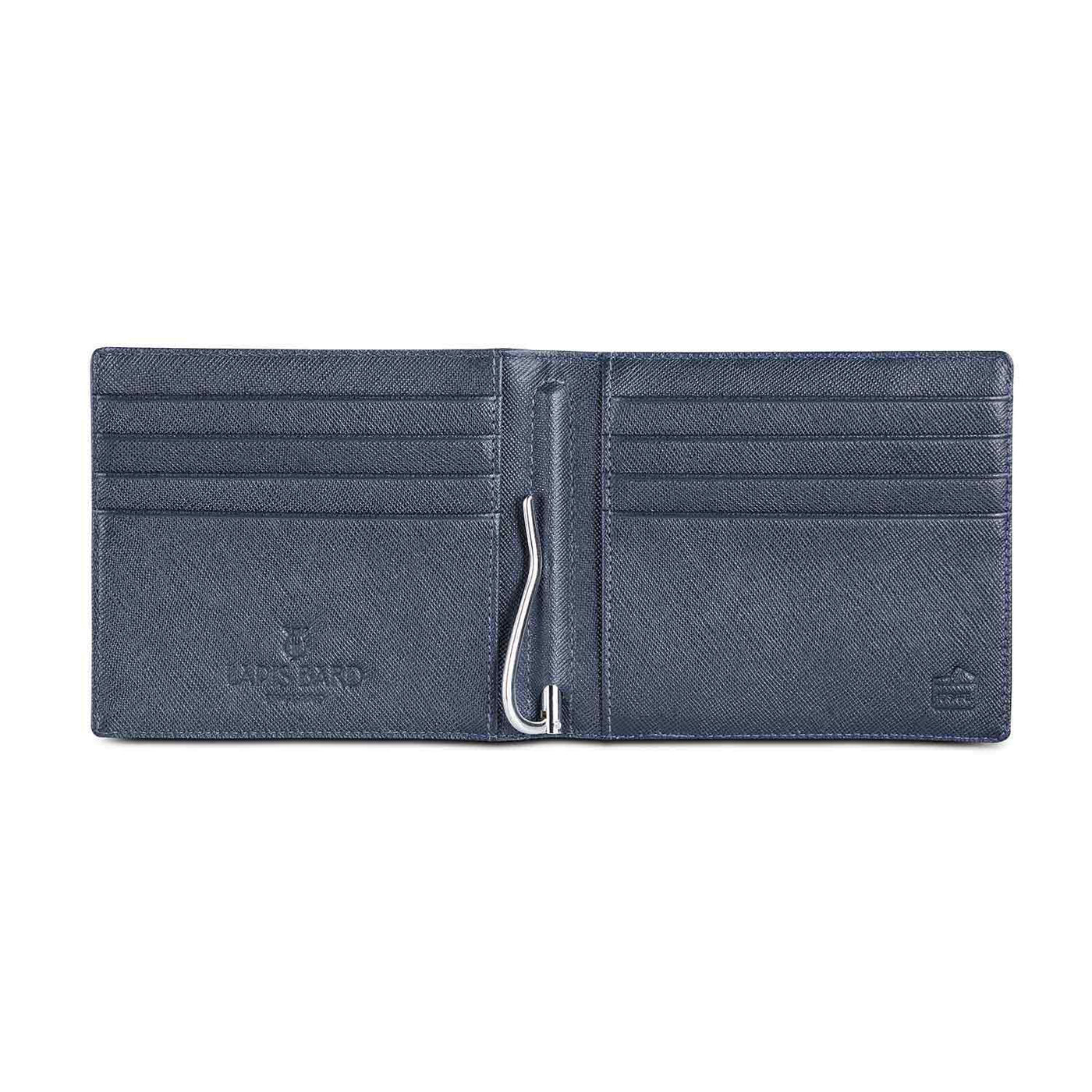 Lapis Bard Stanford Money Clip Evening 8cc Wallet with Additional Sleeve - Blue 2