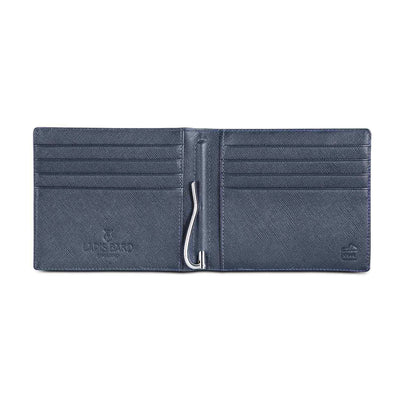 Lapis Bard Stanford Money Clip Evening 8cc Wallet with Additional Sleeve - Blue 2