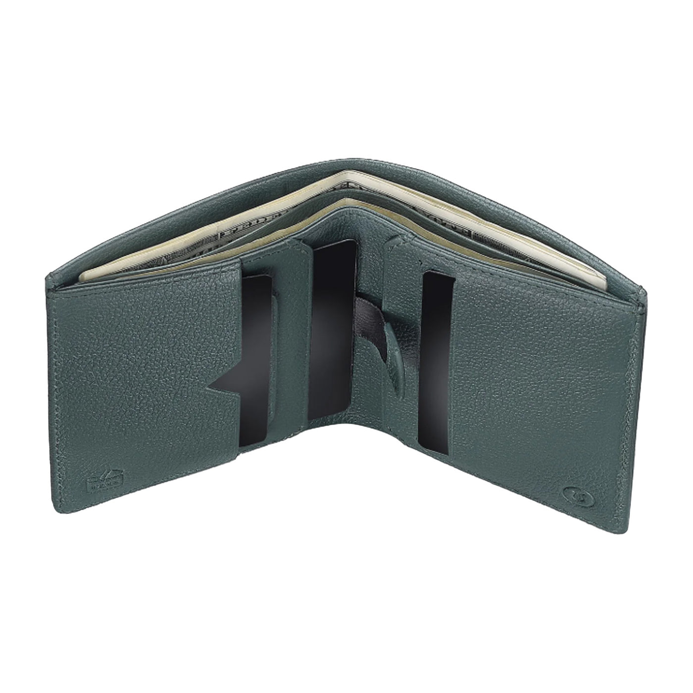 Lapis Bard Dual Compartment Bifold 6cc Wallet - Verdant 4