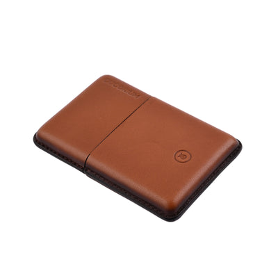 Lapis Bard Ducorium Moulded Card Case - Cognac 5