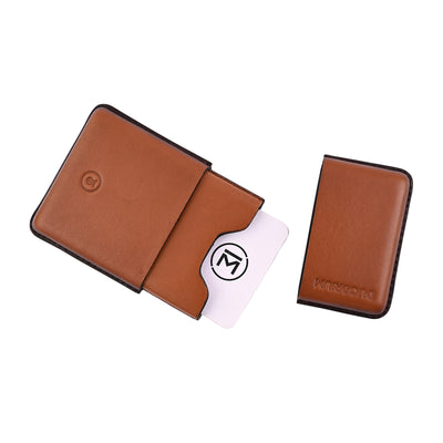 Lapis Bard Ducorium Moulded Card Case - Cognac 4