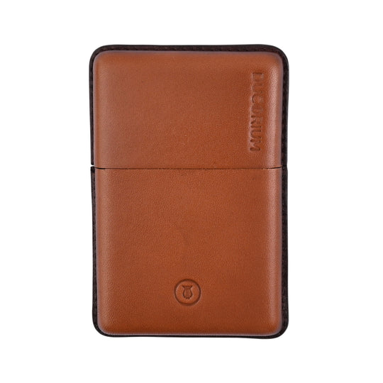 Lapis Bard Ducorium Moulded Card Case - Cognac