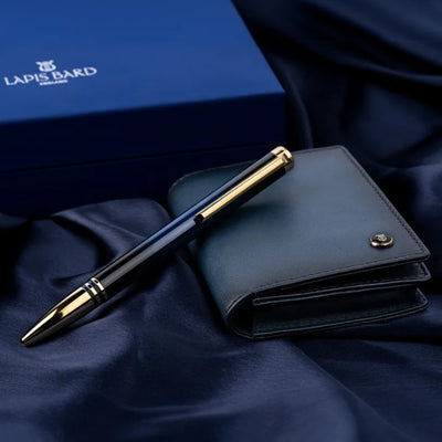 Lapis Bard Gift Set - Torque Blue Ball Pen with Ducorium Business Card Holder 10