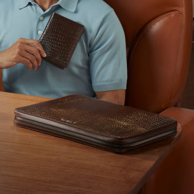 Lapis Bard Mandeville 13inch Laptop Sleeve - Dark Brown