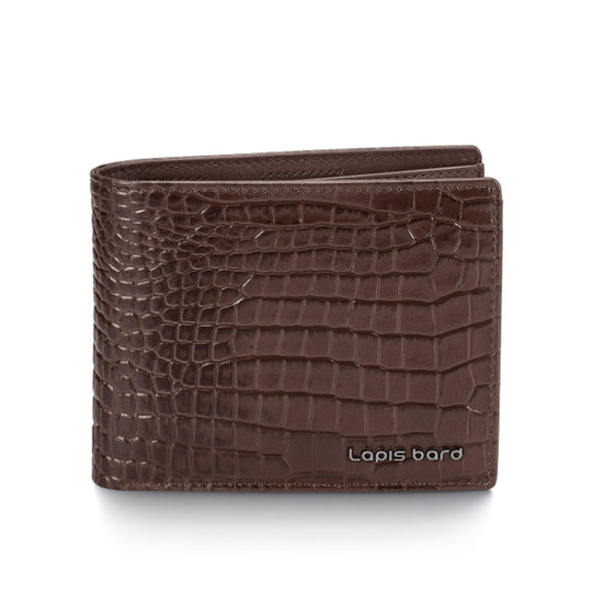 Lapis Bard Mandeville 6cc Wallet with Additional Credit Card Holder - Dark Brown