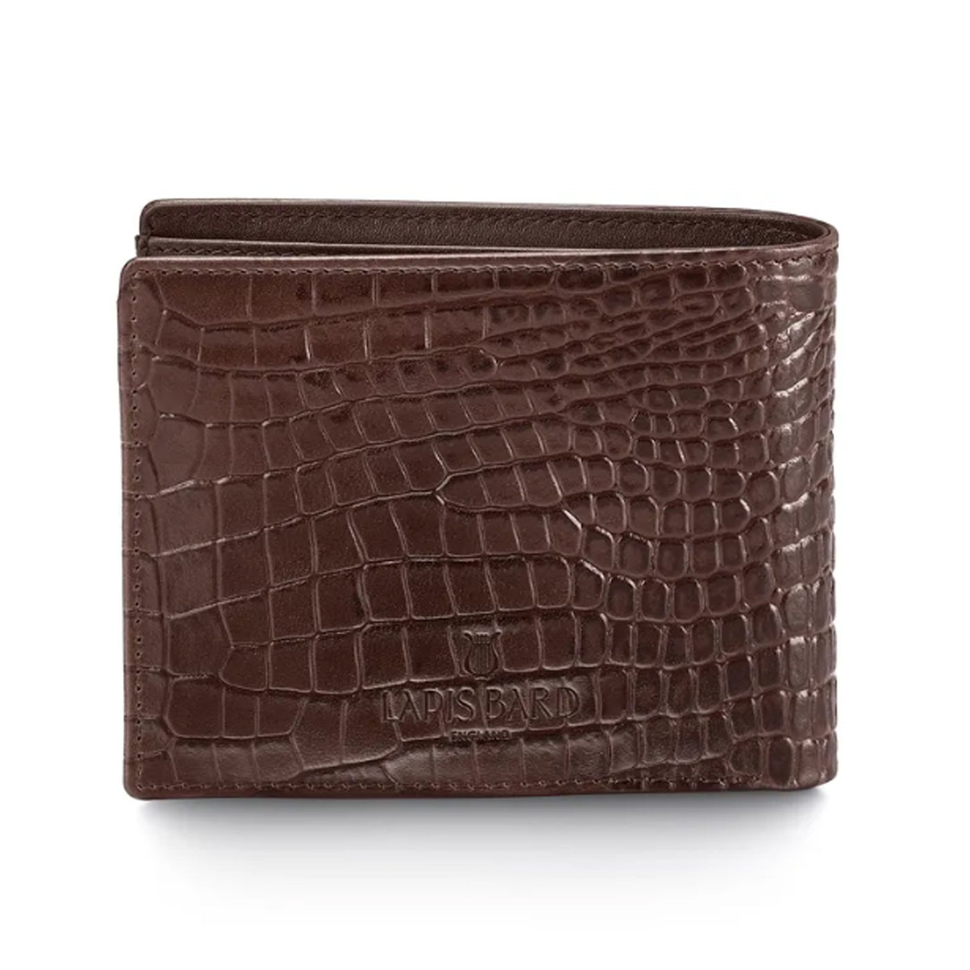 Lapis Bard Mandeville 6cc Wallet with Additional Credit Card Holder - Dark Brown
