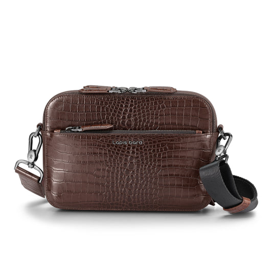 Lapis Bard Mandeville Crossbody Bag - Dark Brown