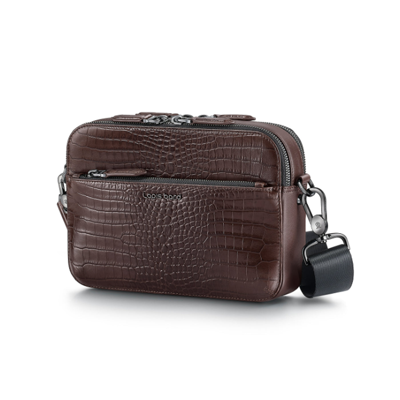 Lapis Bard Mandeville Crossbody Bag - Dark Brown