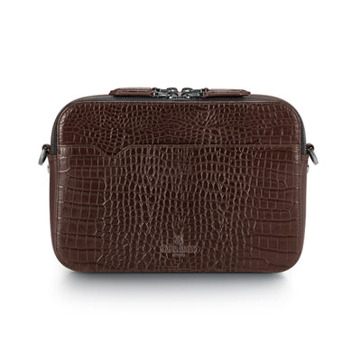 Lapis Bard Mandeville Crossbody Bag - Dark Brown