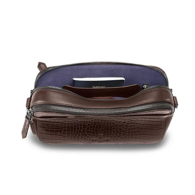 Lapis Bard Mandeville Crossbody Bag - Dark Brown