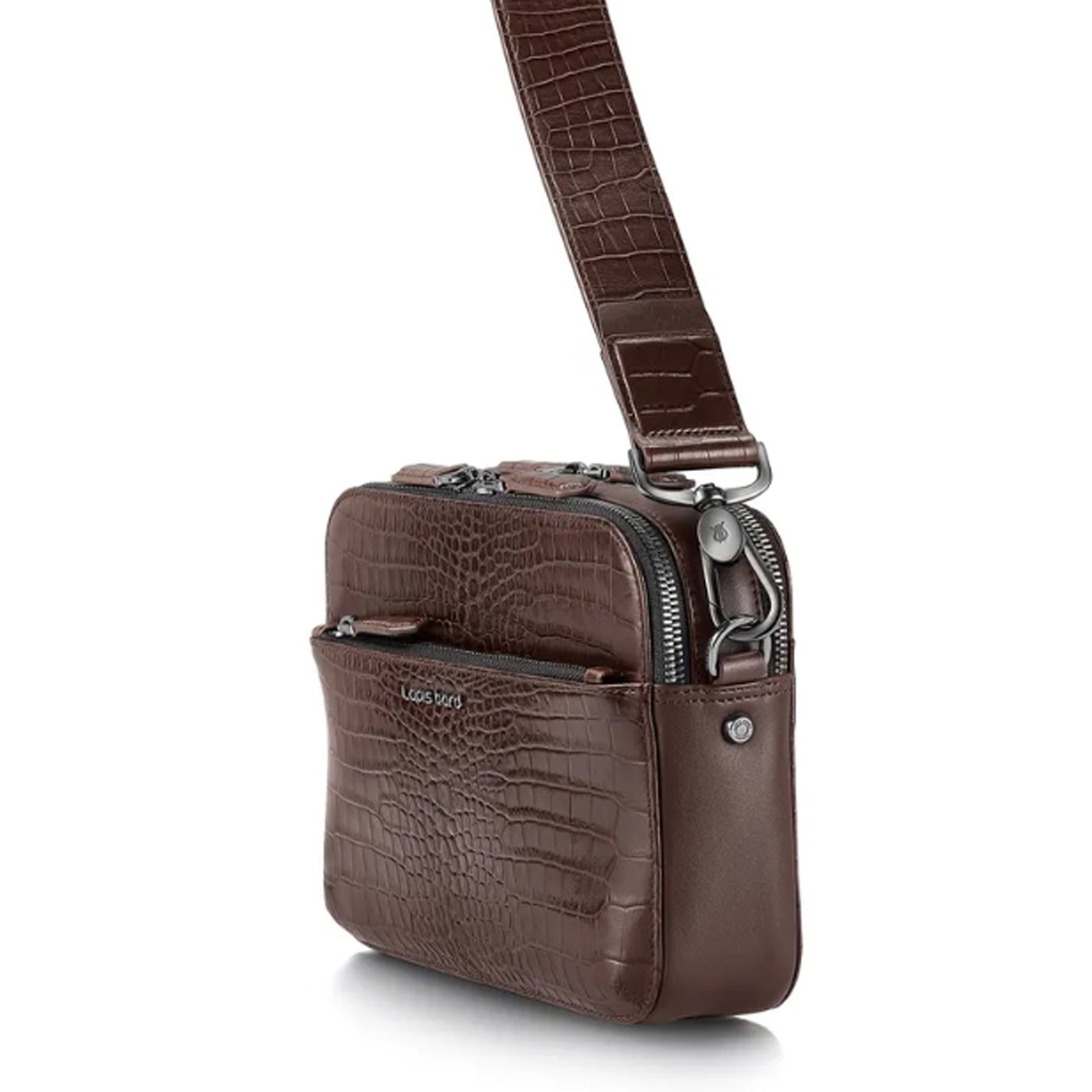 Lapis Bard Mandeville Crossbody Bag - Dark Brown