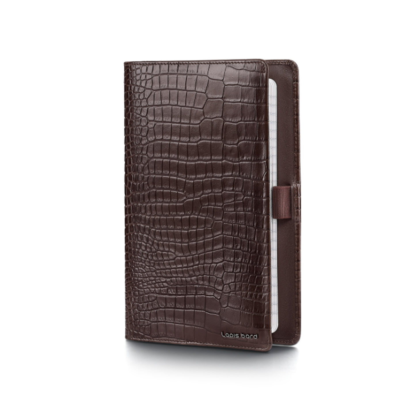 Lapis Bard Mandeville Notebook Jacket - Dark Brown