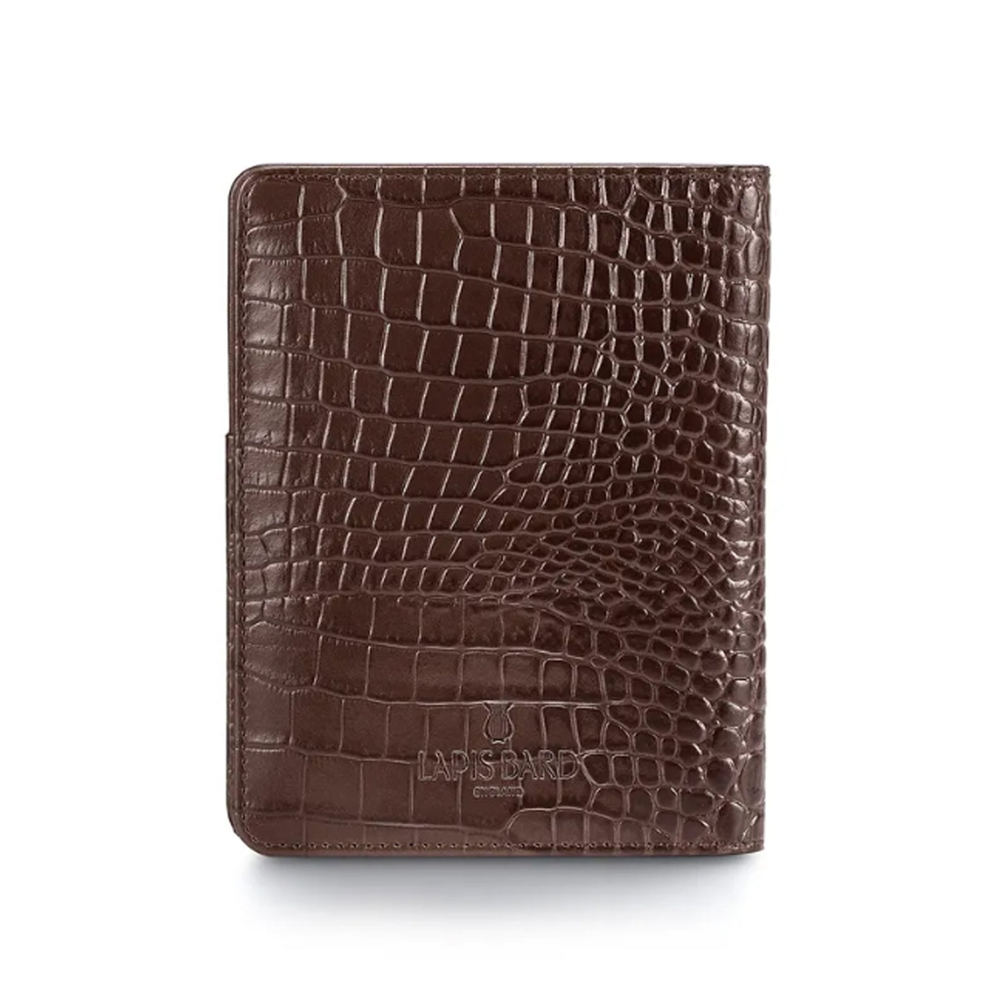 Lapis Bard Mandeville Passport Wallet - Dark Brown