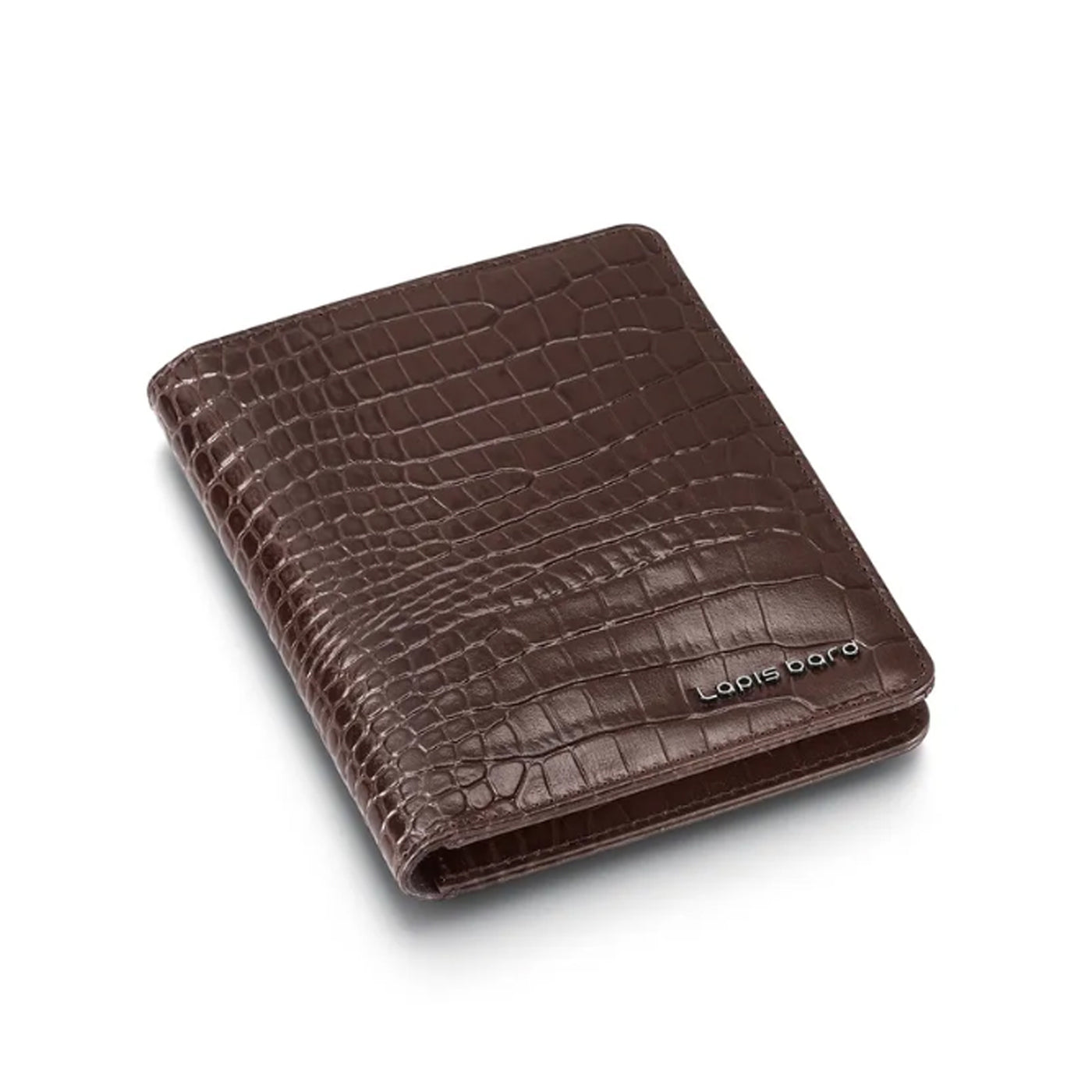 Lapis Bard Mandeville Passport Wallet - Dark Brown