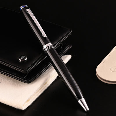Lapis Bard Gift Set - Contemporary Black Ball Pen with Mayfair Black Wallet 11
