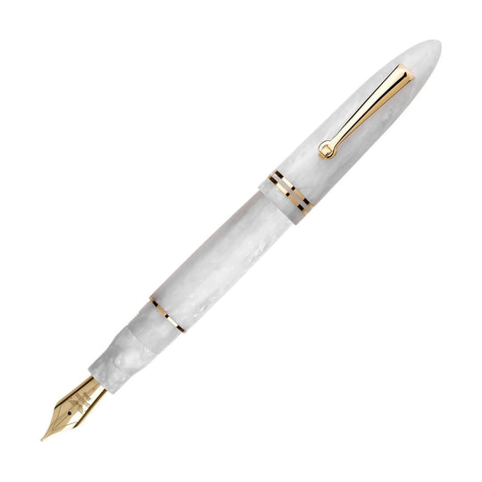 Leonardo Furore Fountain Pen - White Salt GT