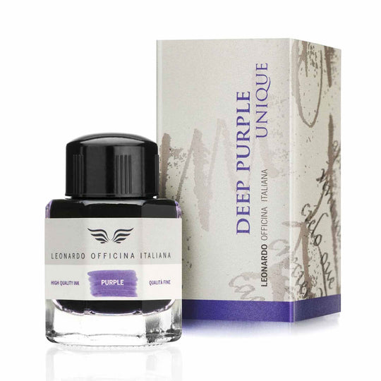 Leonardo Deep Purple Ink Bottle, Purple - 40ml