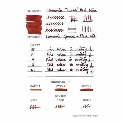 Leonardo Ink Bottle Taurasi Red (Wine) - 40ml 3