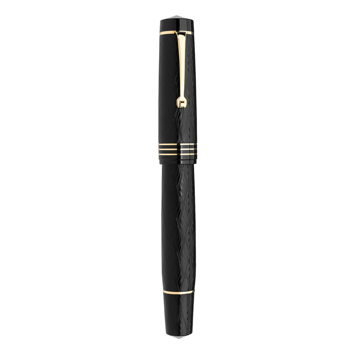 Leonardo MZ Grande Audace Art Nouveau No.8 Fountain Pen - Intense Black GT (Limited Edition) 4