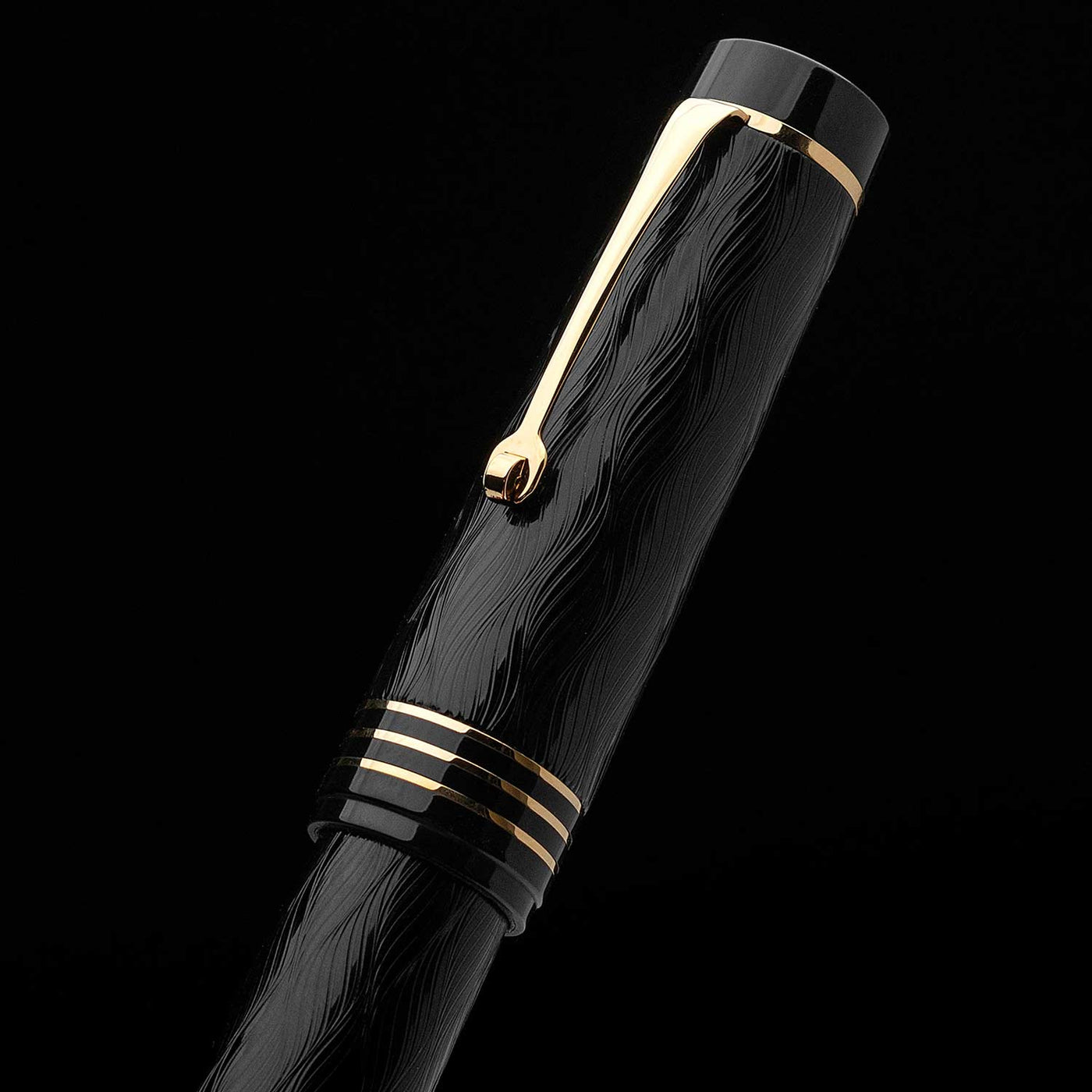 Leonardo MZ Grande Audace Art Nouveau No.8 Fountain Pen - Intense Black GT (Limited Edition) 6