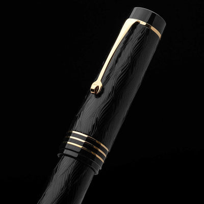 Leonardo MZ Grande Audace Art Nouveau No.8 Fountain Pen - Intense Black GT (Limited Edition) 6