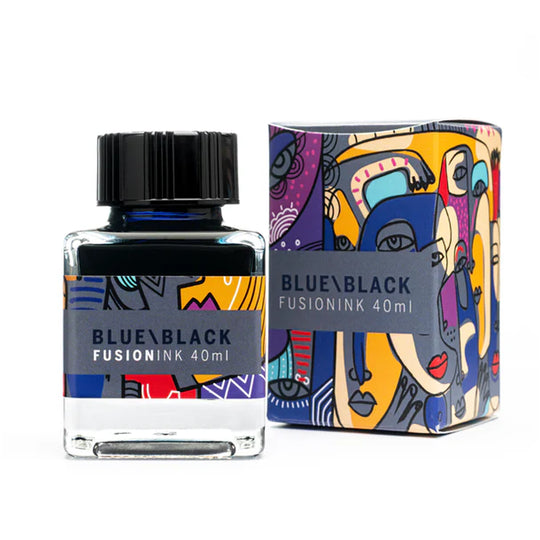 Leonardo Blue Black Ink Bottle - 40ml