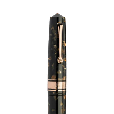 Leonardo Cinquantesimo 50th Anniversary Federico Fountain Pen - Black Amber RGT (Limited Edition) 7