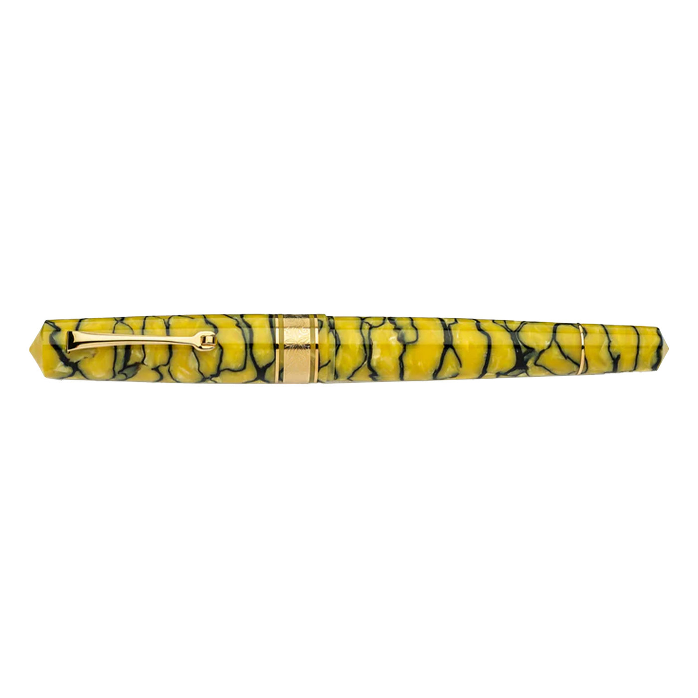 Leonardo Cinquantesimo 50th Anniversary Rediscover Fountain Pen - Black Yellow GT (Limited Edition) 4