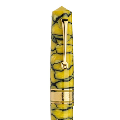 Leonardo Cinquantesimo 50th Anniversary Rediscover Fountain Pen - Black Yellow GT (Limited Edition) 7